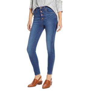 NWT Madewell High Rise Skinny Button-Front Jeans
